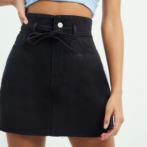 Black Denim skirt